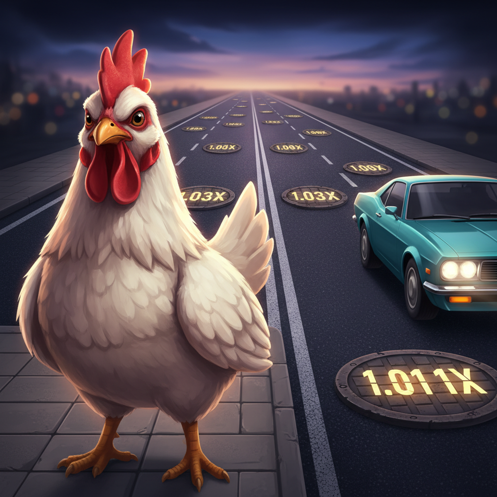 Schermata della demo gratuita di Chicken Road 2.0 con il saldo virtuale attivo e tutti i controlli di gioco disponibili senza deposito